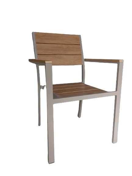 Wooden Aluminium Stackable Garden Chairs Stackable Chairs