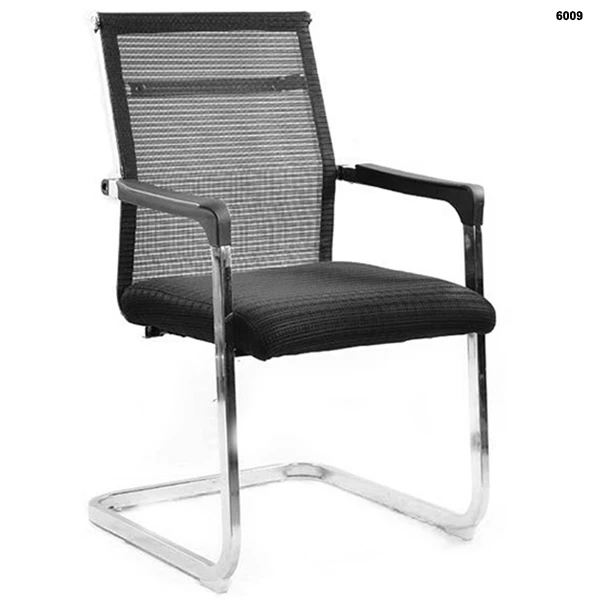 Mesh Office Fixed Visitor Chair (Black)