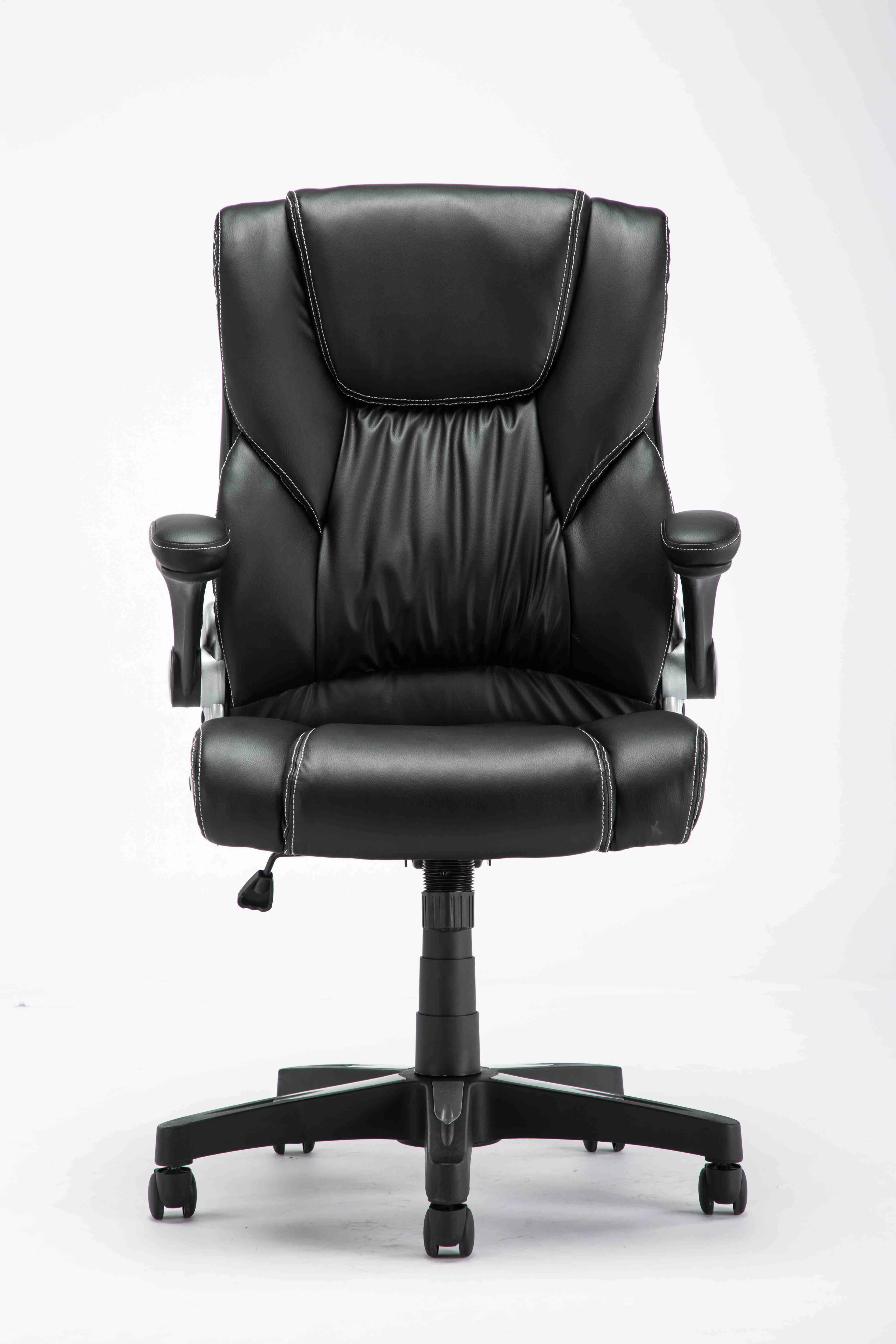 High Back Executive Office Chair- Ergonomic Home Computer Desk Leather Chair wit